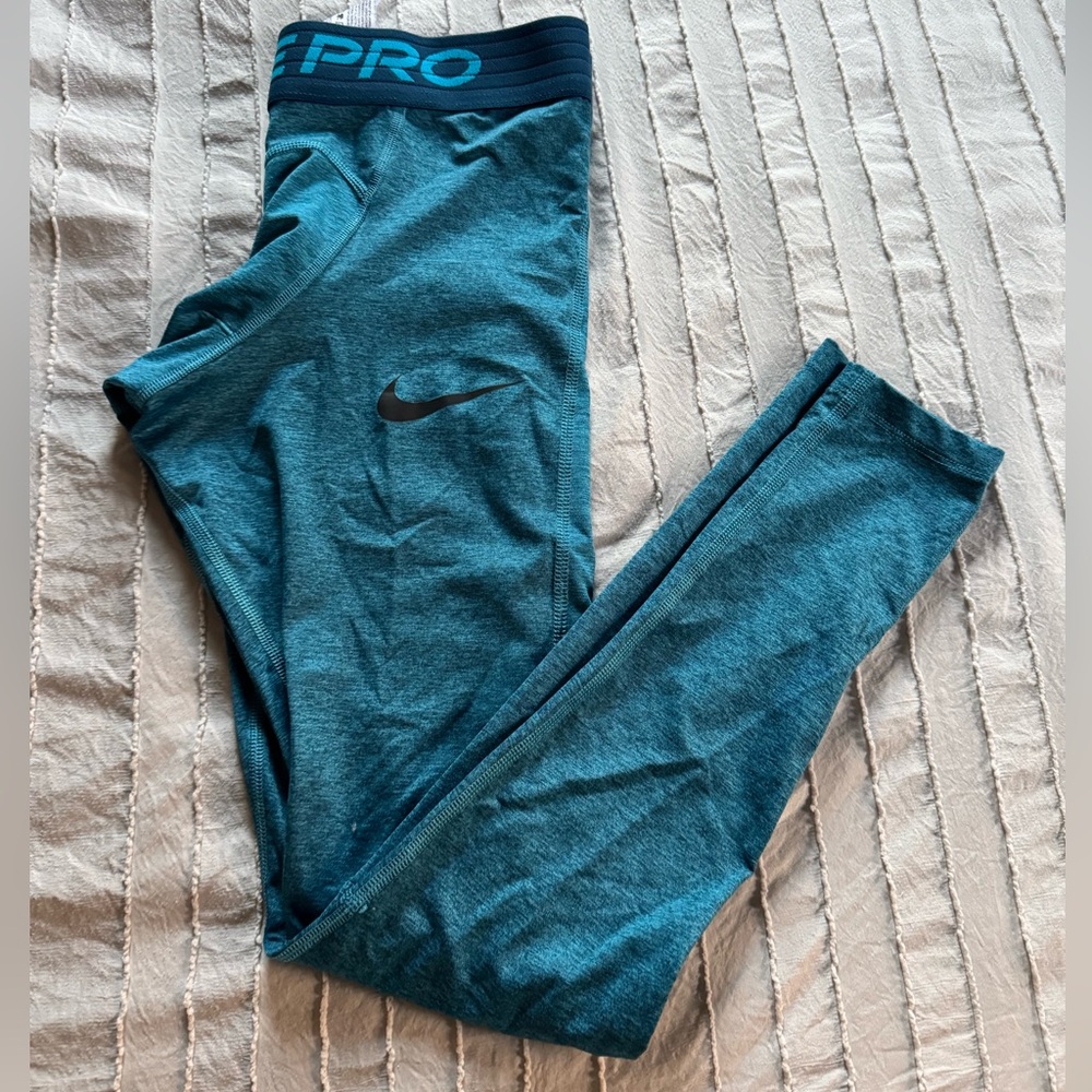 Nike Pro Dri-Fit Blue Leggings